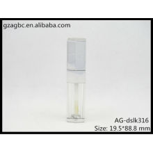 Modern&Empty Plastic Quadrate Lip Gloss Tube AG-DSLK316, AGPM Cosmetic Packaging , Custom Colors/Logo